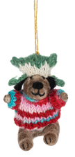 Handcrafted Winter Pup Ornaments
