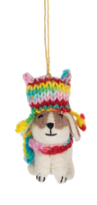 Handcrafted Winter Pup Ornaments