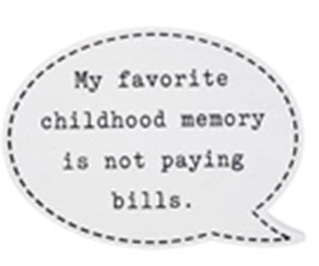 Wooden comical thought bubble plaques