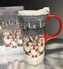 Holiday Carol Animal Friends Boxed 17oz Ceramic Travel Mug