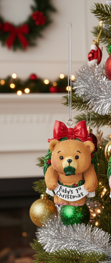 Baby's First Christmas Bear Ornament
