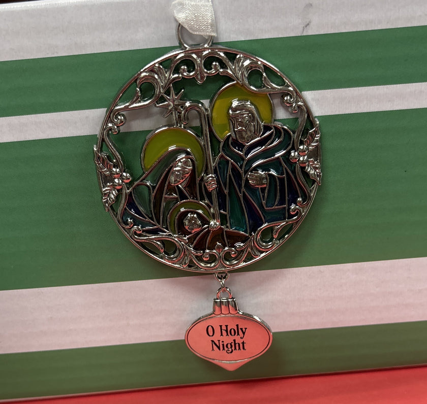Stained Glass Christmas Ornament Assortment