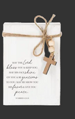 Prayer Message Block with Beaded Cross