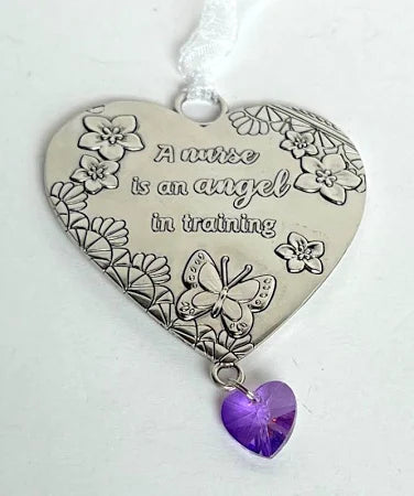 Language of Love Heart Zinc Ornaments