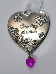 Language of Love Heart Zinc Ornaments
