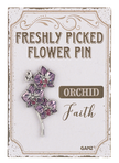 Freshly picked flower pin assortment