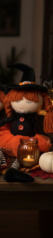 Fabric Witch Shelf Sitter