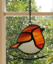 Stained Glass Bird Sun Catchers
