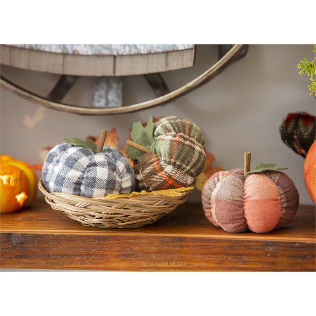 Assorted Fabric Pumpkin Decor