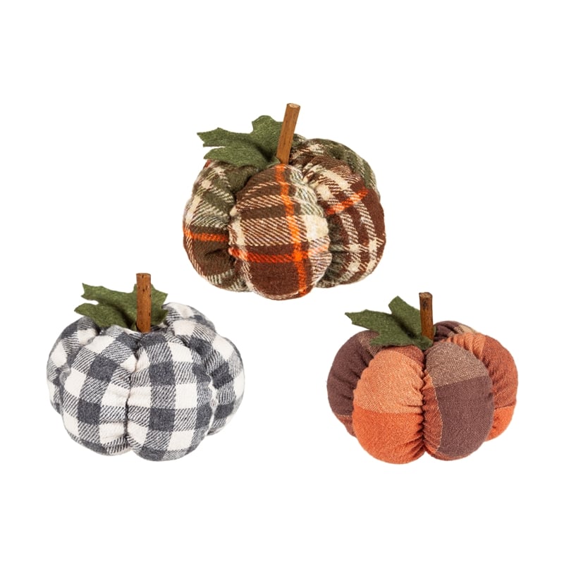 Assorted Fabric Pumpkin Decor