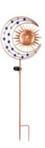 Sun, Moon Or Star Solar Garden Stake
