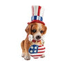 Resin Patriotic Dog Figurines