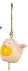 Mini ceramic Bird garden bells