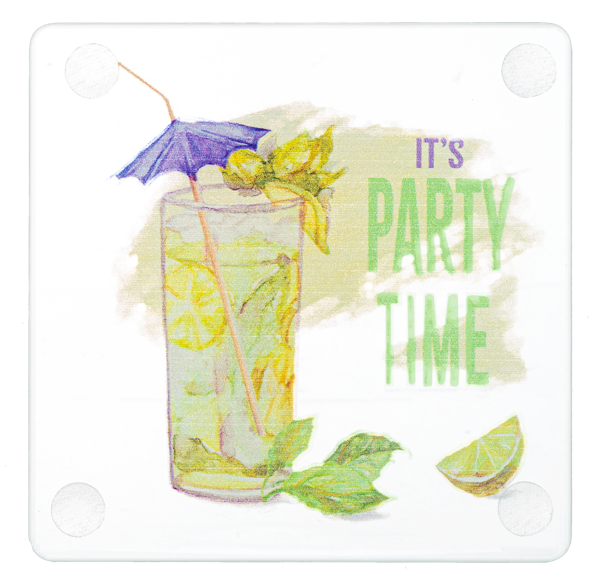 Glass Cocktail Coasters