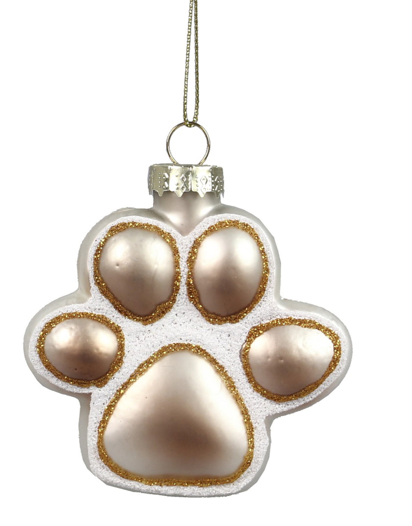 Glass Paw or Bone Ornaments