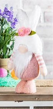Hop Into Spring Table Decor Fabric Gnome with Bunny Ears