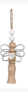Wood and Metal Angel Ornament