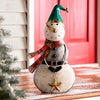 Indoor/Outdoor Vintage Holiday Snowman Metal Christmas Statue