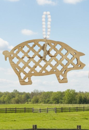 Wood Country Animal on Blessing Bead Hangers