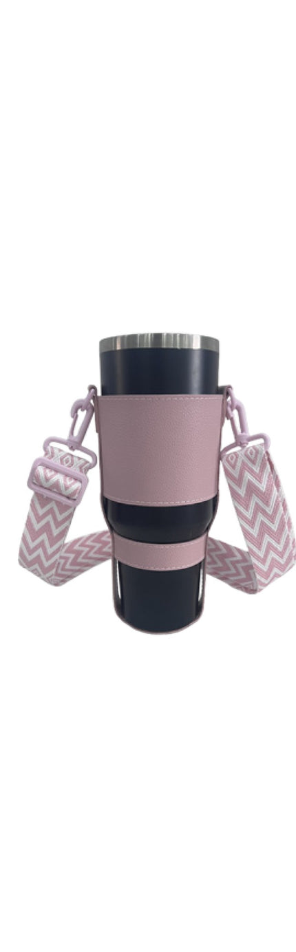Vegan Leather Tumbler Holder