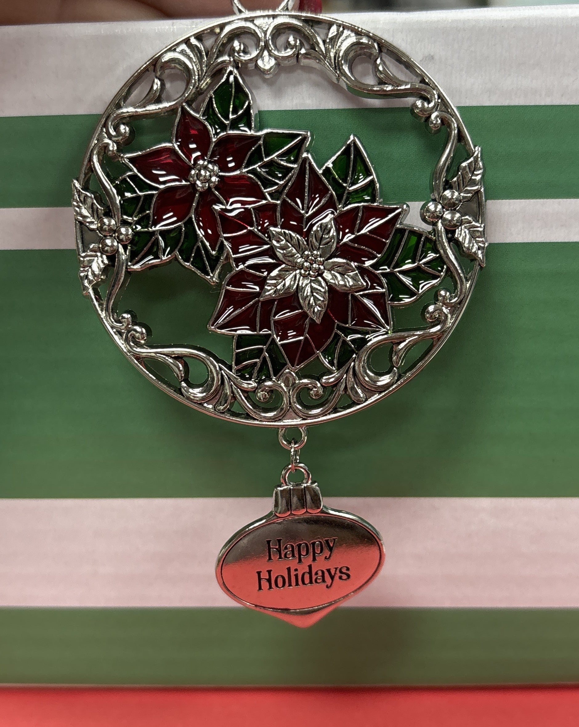 Stained Glass Christmas Ornament Assortment