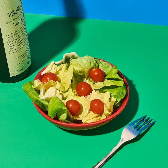 Tomato shaped salad bowl