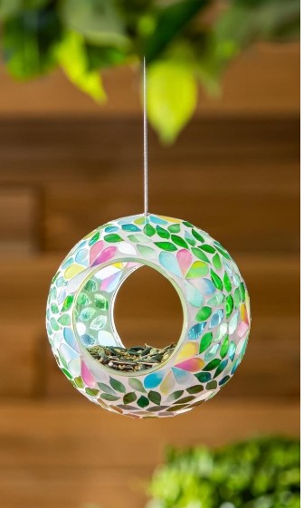Mosaic Circle Birdfeeder