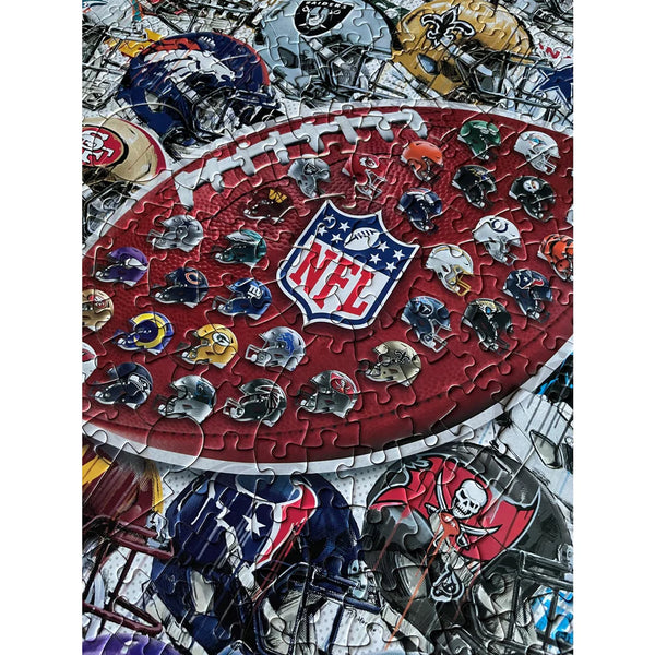 NFL Drip Art 500 Piece Helmet Shaped Puzzle