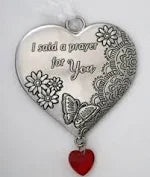 Language of Love Heart Zinc Ornaments