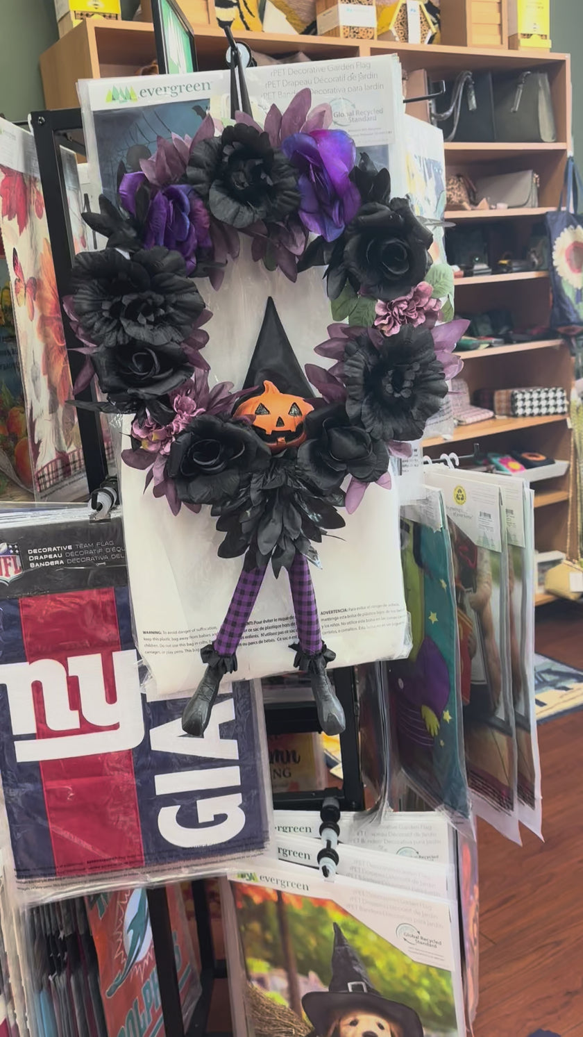 Kicking & Crackling Witch Wreath