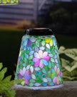 Mosaic Glass Solar Lantern
