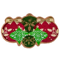Deck the Halls Ornament Door Mat
