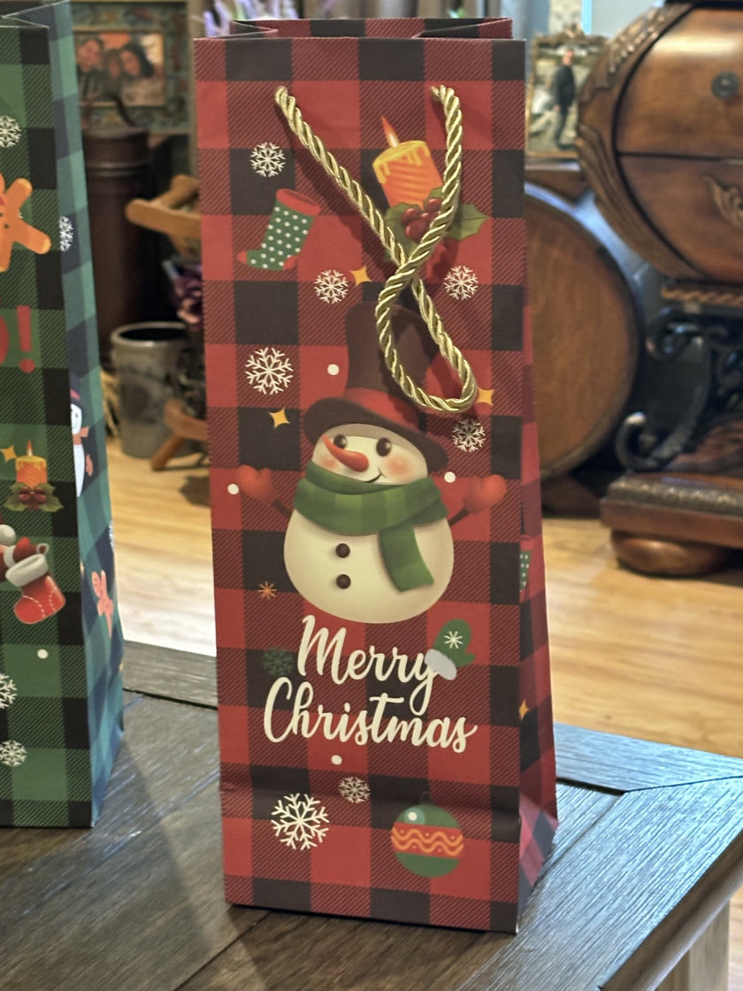 Christmas Wine Bottle Gift Bag