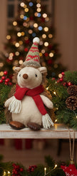 Christmas Hedgehog Tabletop Plush
