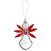 Crystal Expressions Angel with Cardinal ornament