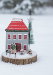 Wood Slice Christmas Table Decor
