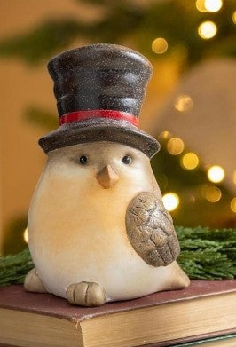 Joyful Traditions Table Decor Ceramic Christmas Bird, 5.75