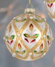 Glass Ornament with pearls
