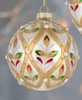 Glass Ornament with pearls