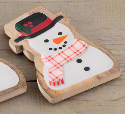 Snowman Tidbit Tray