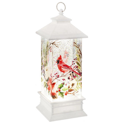 Led Light Up Shimmer Cardinal Lantern