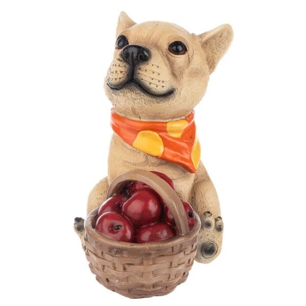 Fall puppy figurines