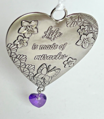 Language of Love Heart Zinc Ornaments