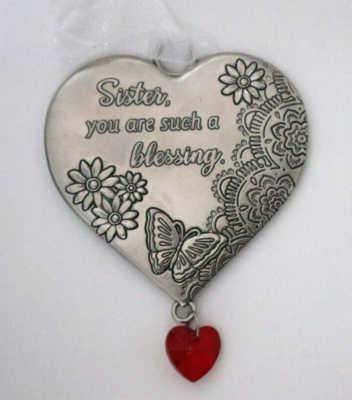 Language of Love Heart Zinc Ornaments