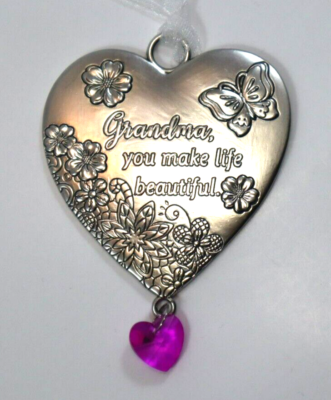 Language of Love Heart Zinc Ornaments