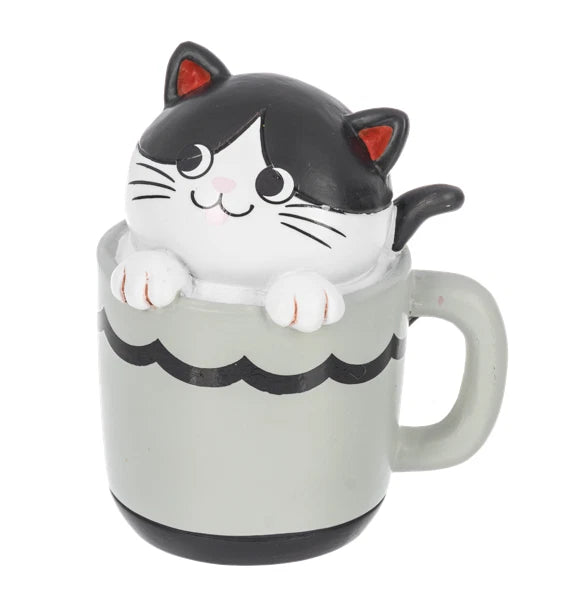 Cat Cafe resin figurines