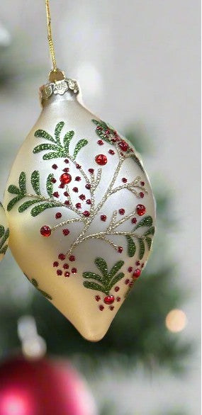 Gold Glass Berry ornaments