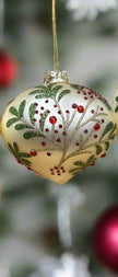 Gold Glass Berry ornaments