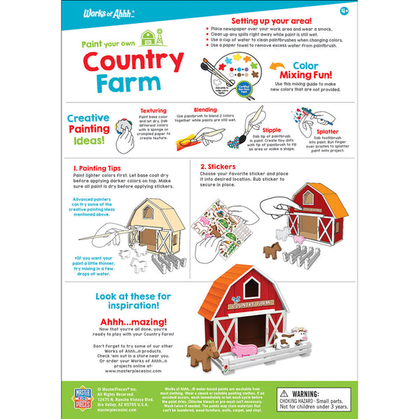 Country Farm Wood Paint Set-3Y+