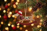 Wooden Rocking Dog Ornament